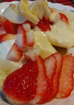 豆腐クリームでホットケーキ♪-レシピのメイン写真