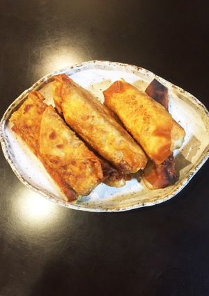 残りもの かぼちゃサラダのカレー春巻き-レシピのメイン写真