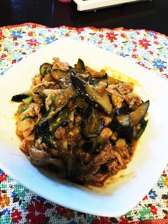 ゴマが香ばしい☆茄子の肉味噌炒め!-レシピのメイン写真