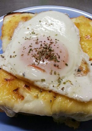 厚切り食パンで簡単☆本格クロックマダム-レシピのメイン写真