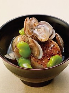 あさりとそら豆のおこげ丼-レシピのメイン写真