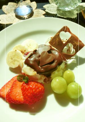 トロっと生チョコ✿焼カステラＹＧプレート-レシピのメイン写真