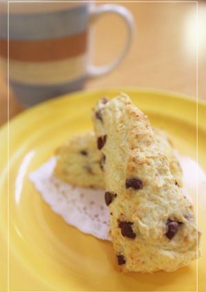 軽~い仕上がり★簡単チョコチップスコーン-レシピのメイン写真