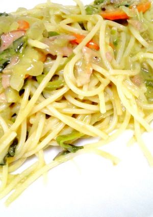 簡単！青汁パスタ！-レシピのメイン写真