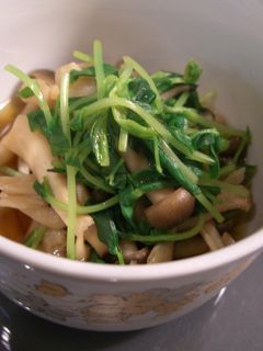 豆苗ときのこの煮浸し-レシピのメイン写真