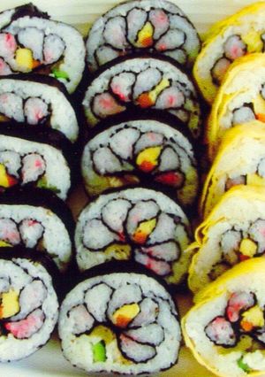 ひな祭りやお祝いに♪花寿司-レシピのメイン写真