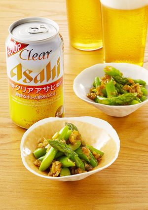 アスパラガスの焦がしにんにくねぎ醤油-レシピのメイン写真