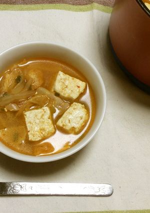 簡単！キムチスープ-レシピのメイン写真