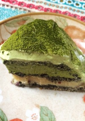 抹茶と黒胡麻のドームケーキ-レシピのメイン写真