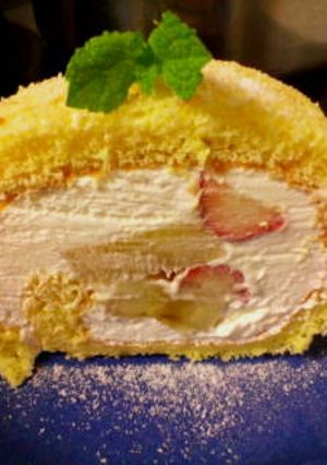 ふわふわっ!フルーツロールケーキ★-レシピのメイン写真