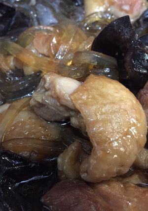 とり肉とくずきりの煮物-レシピのメイン写真