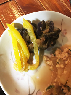 ナスとピーマンのゴマ酢-レシピのメイン写真