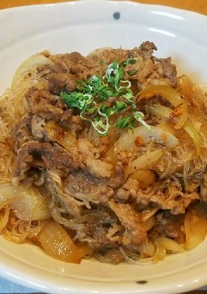 いい香り!牛肉の春雨炒め-レシピのメイン写真