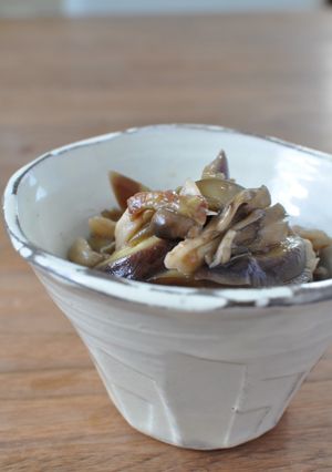常備菜にも☆茄子と茸の梅煮-レシピのメイン写真