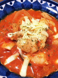 簡単!チーズのせ鶏肉のトマト煮♡-レシピのメイン写真