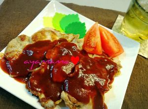 薄切り豚ロース肉のポークチャップ♥簡単-レシピのメイン写真