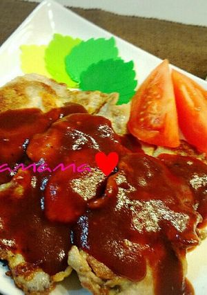 薄切り豚ロース肉のポークチャップ♥簡単-レシピのメイン写真