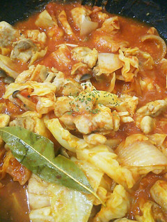 フライパン1個で簡単♪トマキャベ煮込み-レシピのメイン写真