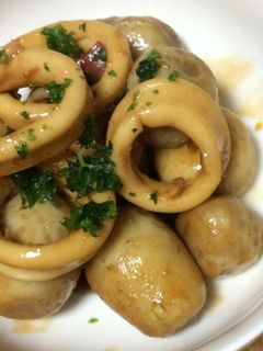 レンジでチン(^.^)里芋とイカの煮付け-レシピのメイン写真