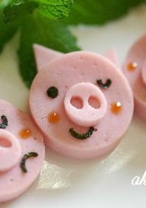三匹の子豚(キャラ弁おかず)-レシピのメイン写真