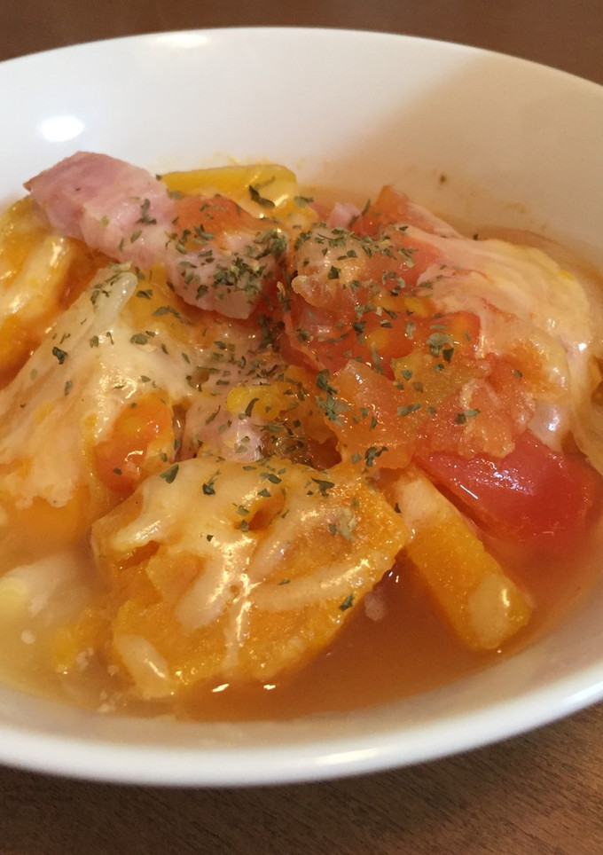 さつまいもとトマトのチーズスープ-レシピのメイン写真