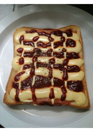 ２色のコテコテトースト-レシピのメイン写真