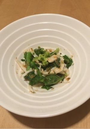 菜の花のピリっと生七味の胡麻ドレ風味-レシピのメイン写真