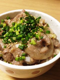 ねぎ塩豚丼-レシピのメイン写真