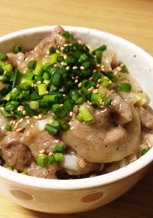 ねぎ塩豚丼-レシピのメイン写真