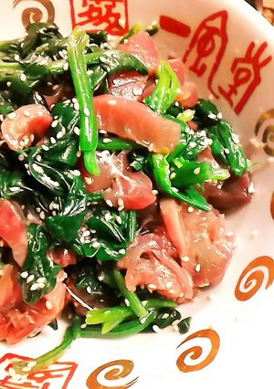 カツオのほうれん草ナムル和え-レシピのメイン写真