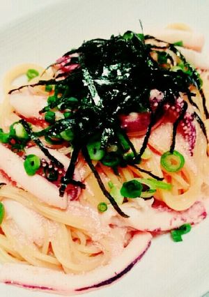 #イカの明太豆乳クリームパスタ-レシピのメイン写真