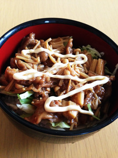 野菜たっぷり!豚とエノキの甘辛丼♪-レシピのメイン写真