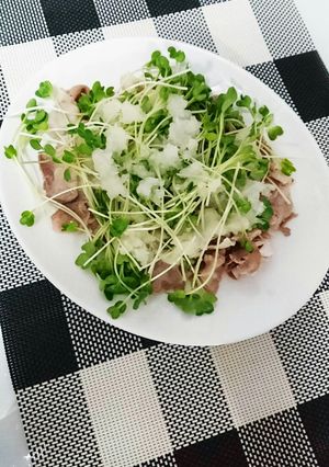 時短でヘルシー☆豚肉のおろし冷しゃぶ-レシピのメイン写真