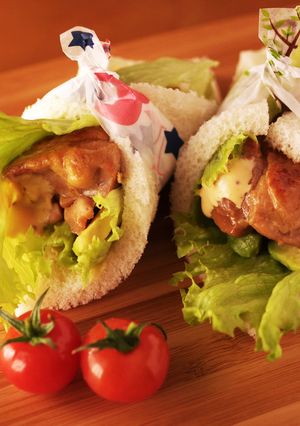 照り焼きチキンのサンドシナイッチ☆時短☆-レシピのメイン写真