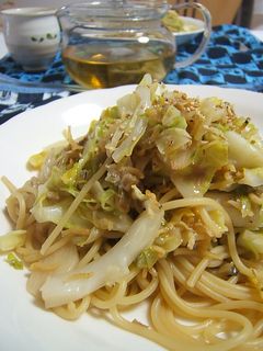 春キャベツとしらすの和風パスタわさび風味-レシピのメイン写真