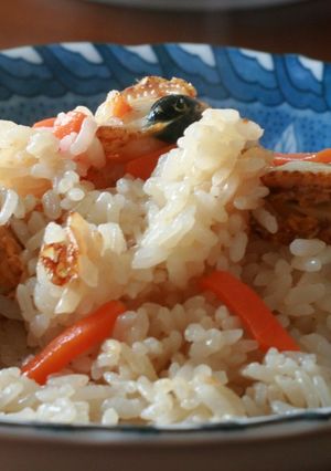 ホタテの稚貝の炊き込みご飯-レシピのメイン写真