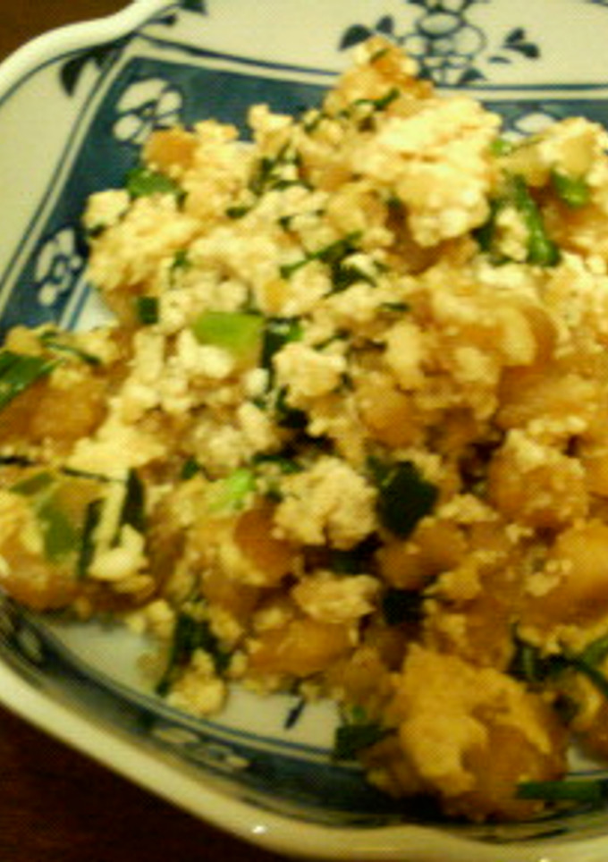 簡単！揚げ玉の炒り豆腐-レシピのメイン写真