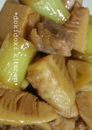 鶏肉とたけのこ♡Ｗにんにく風味照り焼き-レシピのメイン写真