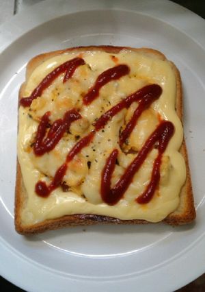 レンジで簡単！タマチトースト！-レシピのメイン写真