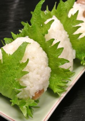 大豆ご飯で大葉にぎり！-レシピのメイン写真