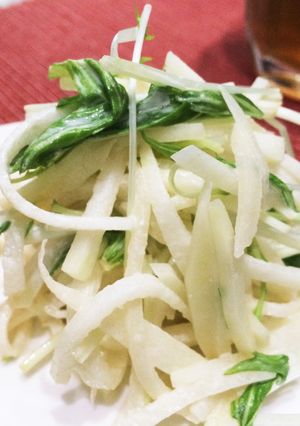 3分で★大根と水菜のシャキシャキサラダ-レシピのメイン写真