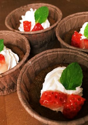 バレンタイン簡単チョコチーズケーキカップ-レシピのメイン写真