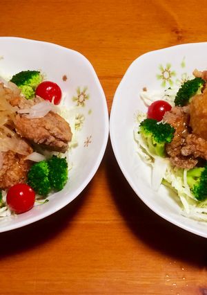 レモンポン酢唐揚げ♡さてあなたはどっち?-レシピのメイン写真