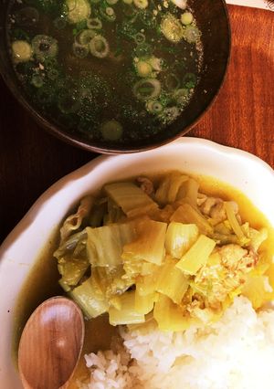 カレー風味白菜とろみ炒めセット-レシピのメイン写真