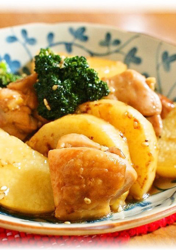 鶏肉と長芋のゴマ甘酢炒め-レシピのメイン写真