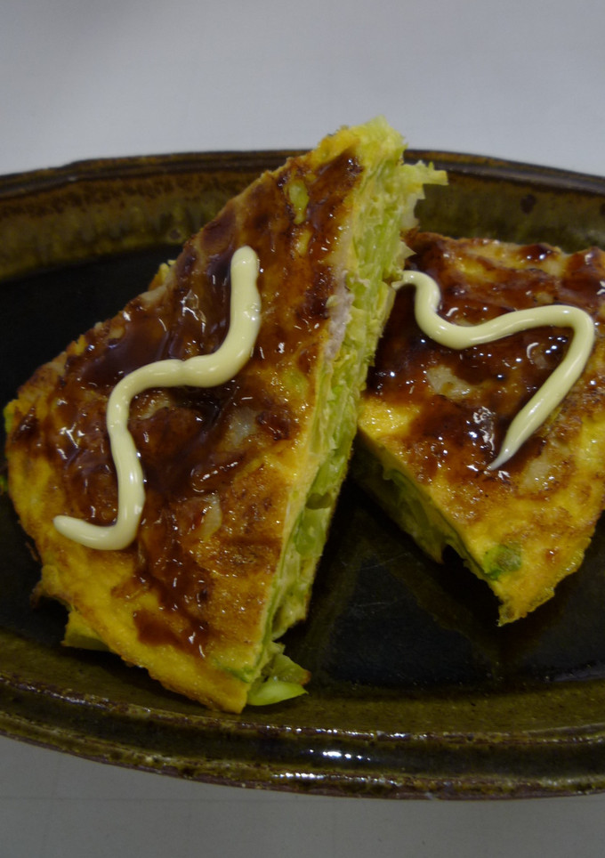 まるでお好み焼き！の卵焼き-レシピのメイン写真
