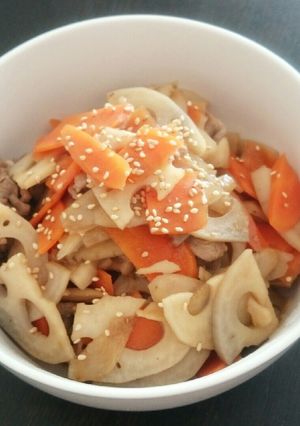 豚肉でメインになるきんぴら-レシピのメイン写真