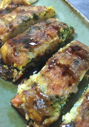 お好み焼きのようなパセリの旨味ピカタ-レシピのメイン写真
