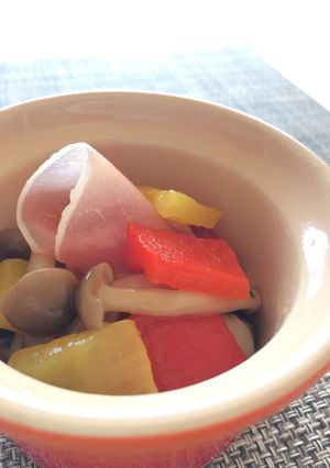 きのこ 焼きパプリカ マリネ-レシピのメイン写真