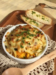 かぼちゃの煮物リメイク‼️簡単グラタン♪-レシピのメイン写真